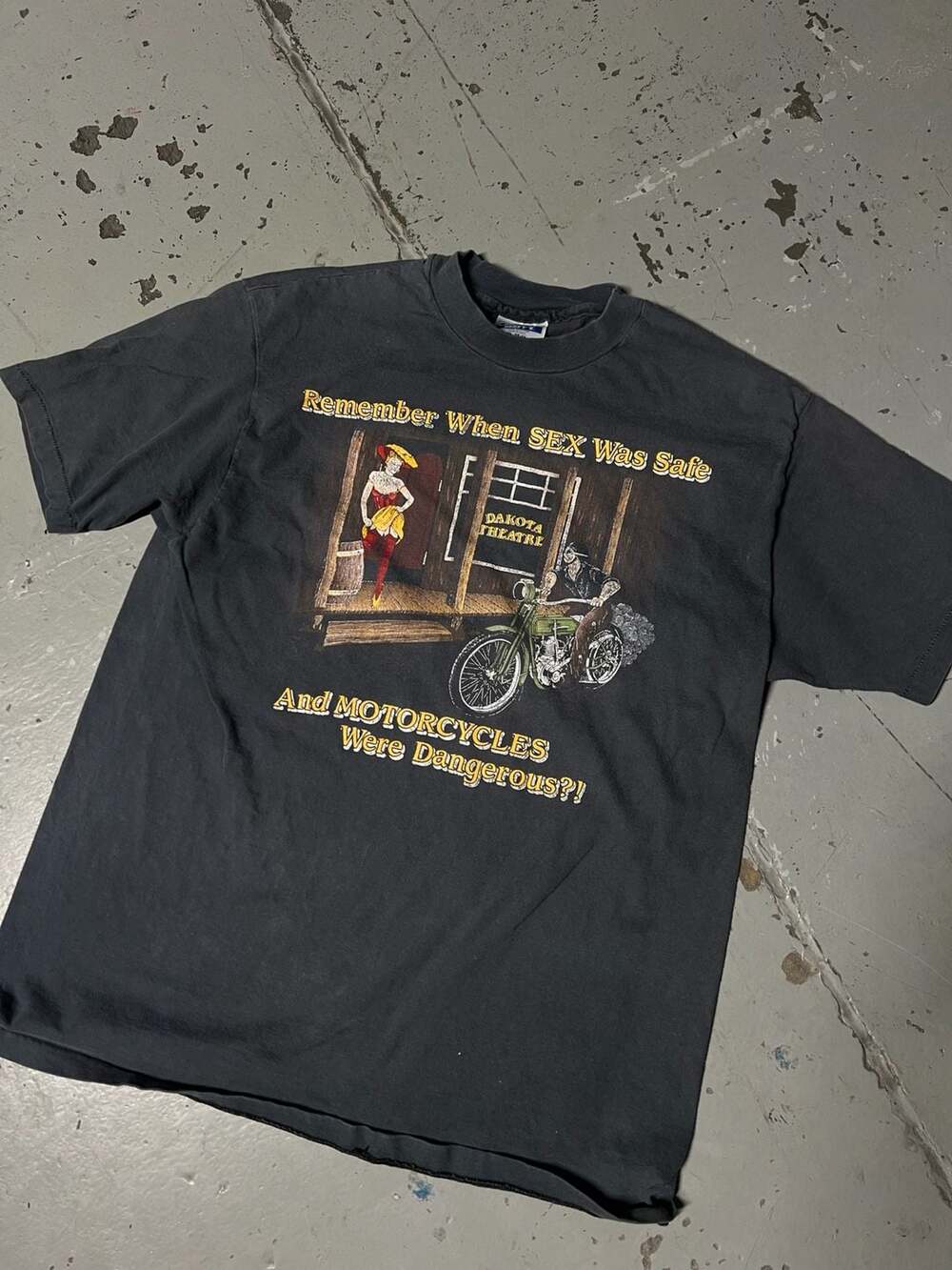90s Harley Davidson When Sex Was Safe / Motorcycles Were Dangerous T-shirt M